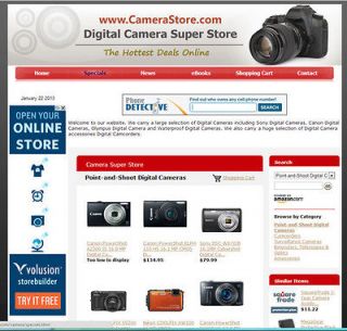 Turnkey Digital Cameras Website Business For Sale, Free Phone Support