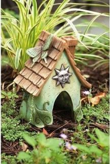 Toad House Frog Fairy Home Celestial Sun Garden Decor