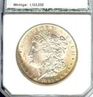 1882 CC MORGAN SILVER $ DOLLAR   CARSON CITY   MINT STATE COIN
