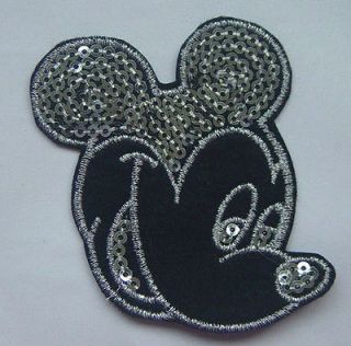 2X New Cartoon Mickey Embroidered Badge Cloth Applique Sew or Iron on