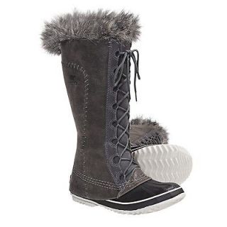 New Womens Sorel Cate the Great Pac Boots Pewter/Kettle Waterproof