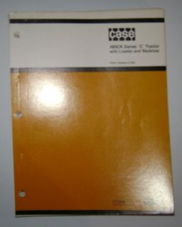 Case 480CK C 480 CK C Tractor/Loader/Backhoe Parts Catalog Manual Book