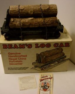 Jim Beam Train Log Car Decanter by Regal China without box
