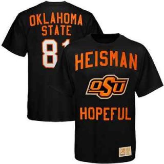 Oklahoma State Cowboys #81 Heisman Hopeful Replica T Shirt   Black