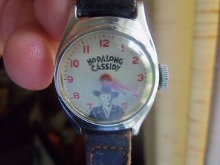 Hopalong Cassidy Large Character Watch, Has Good Luck From Hoppy On