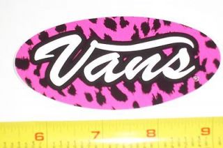 VTG 90s VANS PINK CHEETAH PRINT NOS SKATEBOARD SURF SURFING SNOWBOARD