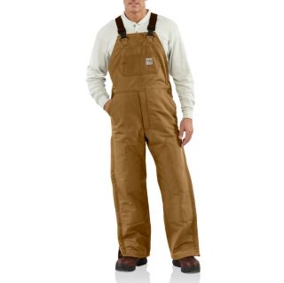 CARHARTT FRR44  Flame R esistant Duck Bib Overall/Quilt Lined