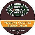 168 K cups GREEN MOUNTAIN VERMONT COUNTRY BLEND DECAFFEINATED COFFEE