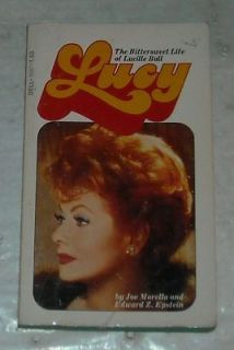 1973 LUCY The Bittersweet Life of LUCILLE BALL PB BOOK BIOGRAPHY B/W