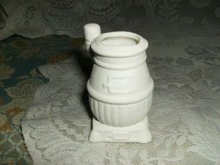 WOOD BURNING STOVE toothpick holder CERAMIC BISQUE CRAFT fire coal