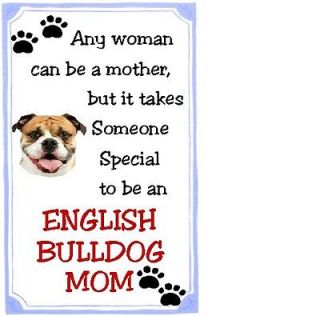 English Bulldog Mom Refrigerator Magnet