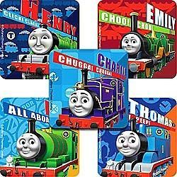 Square Stickers ★ Thomas Tank Engine Henry Emily Charlie Party