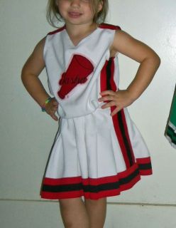 Cheerleader Outfit Uniform Megaphone Tasha Red White Size 8 10 12