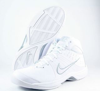 443456 103] NIKE THE OVERPLAY VI WHITE/SILVER MENS SIZE 7.5 TO 11
