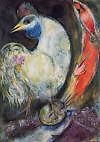 Chagall Le Coq Limited Edition Giclee Framed