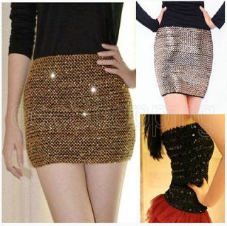 New Fashion Women Girl Sexy Bandage Sequin Glitter Club Party Evening