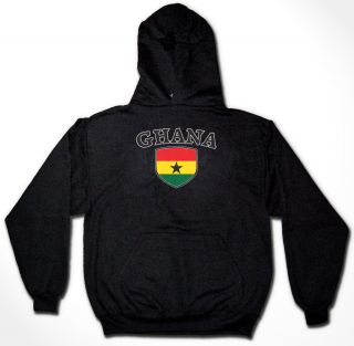 Ghana Country Pride Crest Flag Sweatshirt Hoodie