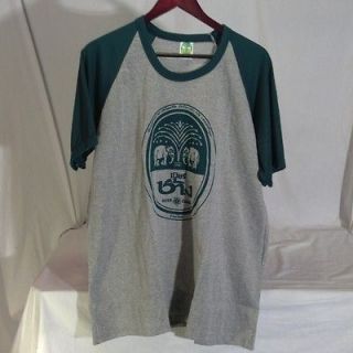 Chang Beer Thailand T Shirt / Mens XL / Green & Gray / Elephants