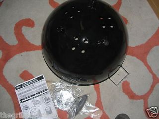 Weber Bottom Bowl for 22.5 Charcoal Grill Black 63067 scuffed
