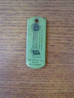 Original 1930s Watling Tom Thumb Jr. Penny Scale Keychain