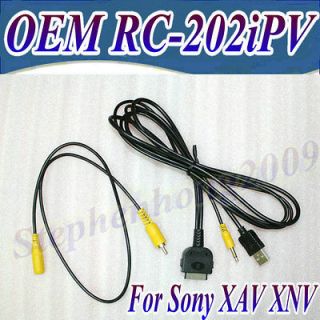 OEM SONY Audio Video USB RC 202iPV Adapter Cable for iPod iPhone XPLOD