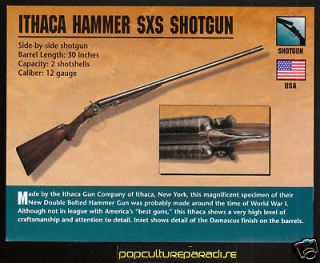 ITHACA HAMMER SXS SHOTGUN Gun Atlas Classic Firearms CARD