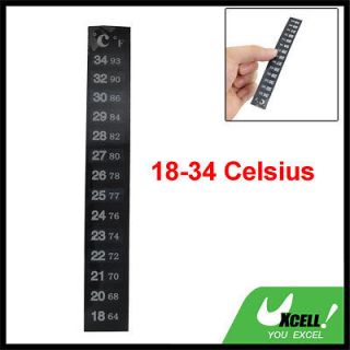 18 34 Celsius Degree Thermometer Sticker for Fish Tank Fishbowl