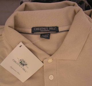 Dyncorp polo made by Chestnut Hill   Brand New w/ tags  TAN   4XL