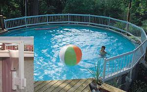 Swimming Pool Safety Fence Base Kit A 8 Sections Color WHITE