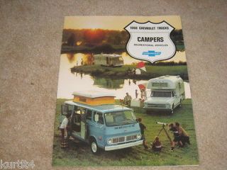1968 Chevrolet truck pickup C10 C20 CAMPER Van sales brochure