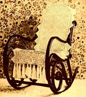 Vintage CROCHET PATTERN Granny Rocking Chair Cover