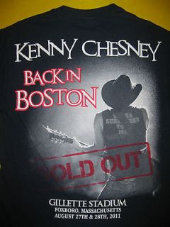 Kenny Chesney Back in Boston new blue shirt 2011 Gillette Foxborough