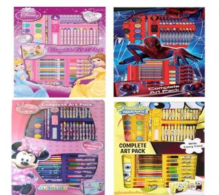 Kids Disneys Activity Drawing Colouring Painting Art Pack Christmas