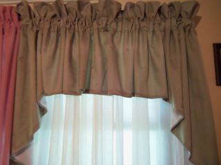 Reyna Jabot Set or Valance by Charles Curtain Co. 3 colors USA made