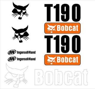 T190 new style decal kit / set skid loader skid steer bobcat xTx T 190