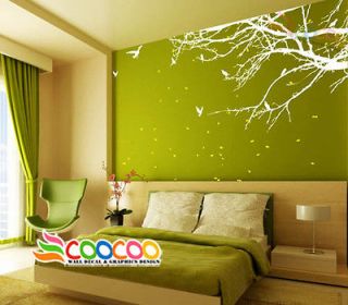 Wall Decal Sticker Mural Removable Small size Coner Top Branch 60W 2