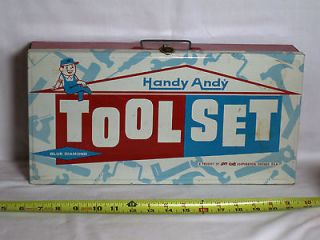 Andy Metal Tool Set Box Empty No 650 Skill Craft Corp Chicago VINTAGE