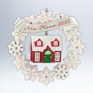 2012 Hallmark New Home Snowflake House Christmas Ornament