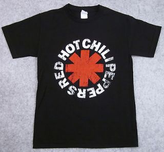 RED HOT CHILI PEPPERS Vintage Logo T shirt New SzSmall Rock Tee Black