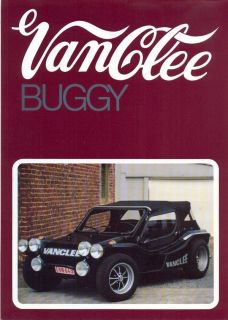 Van Clee Buggy VW Golf / Beetle based sales brochure