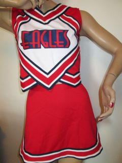 Authentic Real EAGLES Cheerleader Uniform Cheer Outfit Fun Costume 34