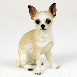 Chihuahua Hand Painted Collectible Dog Figurine White &
