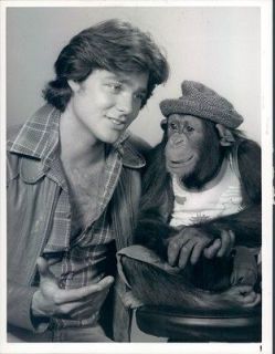 1980 Actor Greg Evigan & Chimp Bear TV Show BJ and the Bear Press