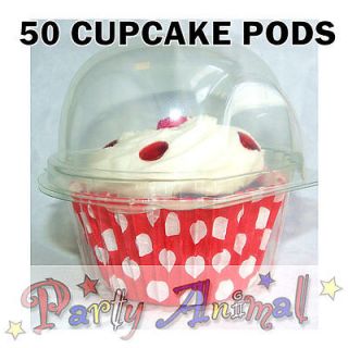 PODS   Muffin Cake Decorating Holder Dome Case Box Display 85mm