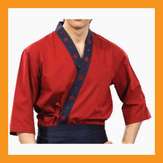 chef jacket coat sushi restaurant bar clothes uniform japanese 4 color