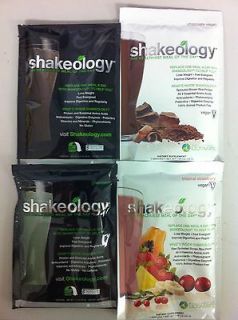 SHAKEOLOGY 6 Serving Pack Chocolate Greenberry Tropical Strawberry