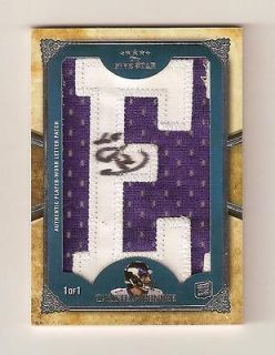 2011 Topps Five Star CHRISTIAN PONDER AUTO LETTER PATCH RC TRUE 1/1