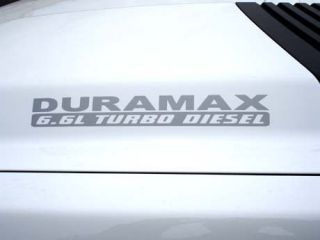 HOOD DECALS FOR CHEVY GMC DURAMAX 6.6 L TURBO DIESEL