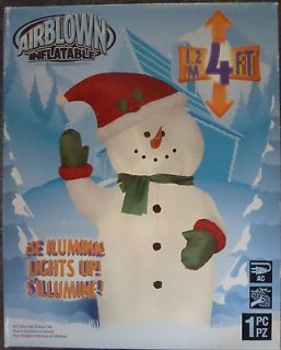 Christmas Airblown Inflatable 4 (1.2m) Snowman Outdoor Yard Decor