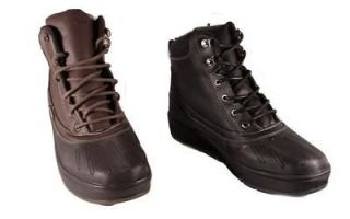 Nautica Duck High Top Black or Brown Mens Leather Boots